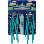 aparelho de barbear gillette prestobarba2 com 12 embalagens de 2 unidades