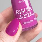 esmalte cremoso risqué nosso metaverso cripto rosa 8ml