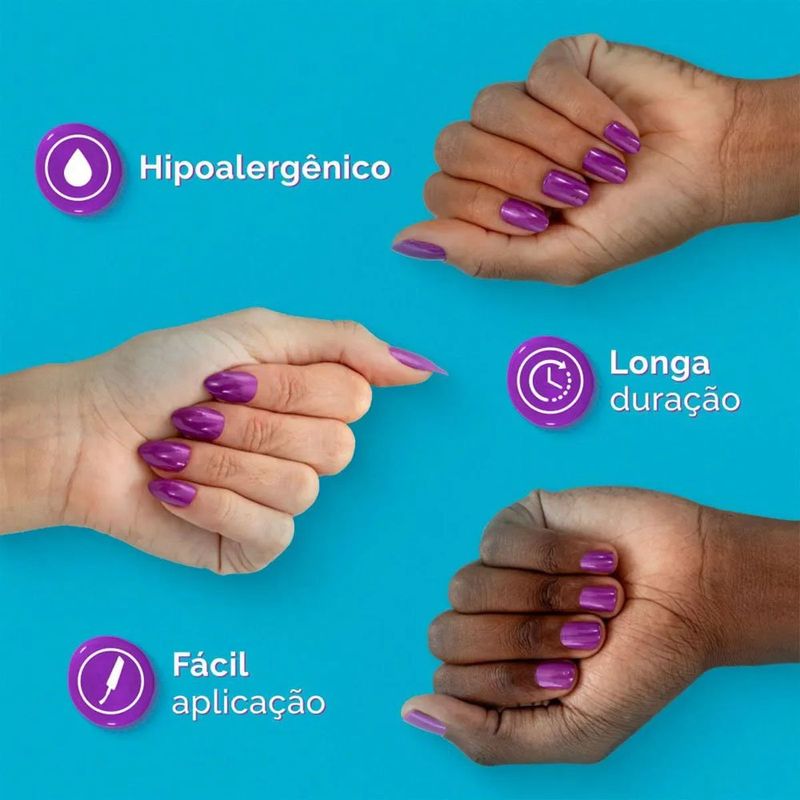 esmalte cremoso risqué & doritos roxo de fome 8ml