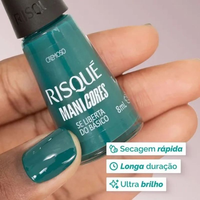 esmalte cremoso risqué manicores se liberta do básico 8ml