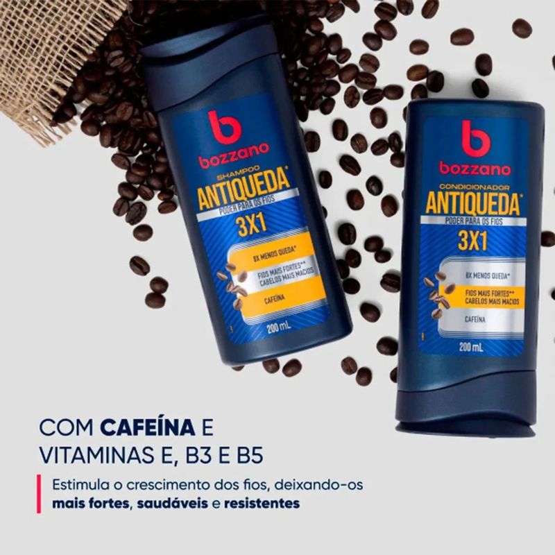 shampoo antiqueda 3x1 bozzano 325ml