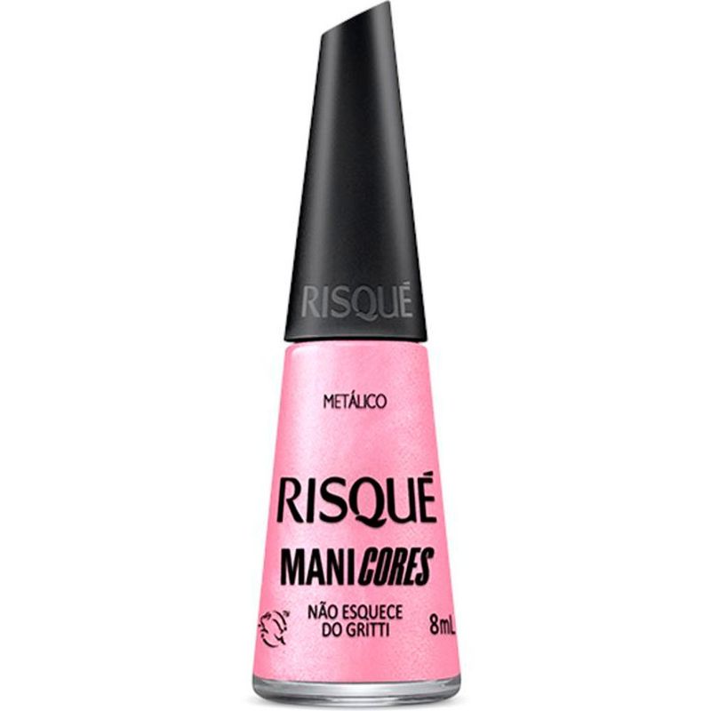 esmalte metálico risqué não esquece do gritti 8ml
