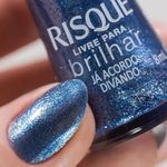 esmalte metálico risqué livre para brilhar já acordo divando 8ml
