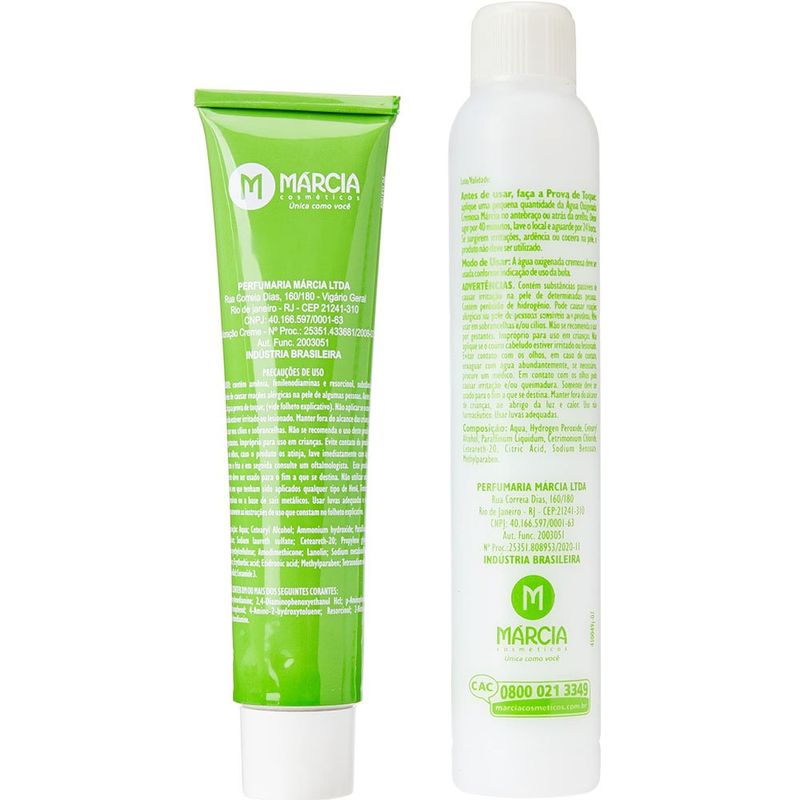 tinta para cabelo em creme marcia cores nativas chocolate 6.7 50g