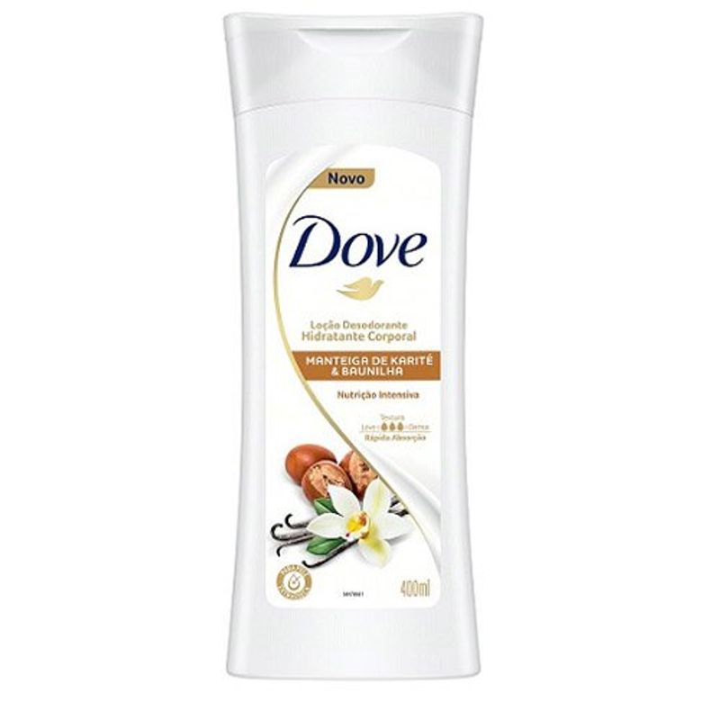 loção hidratante dove manteiga de karité 400ml