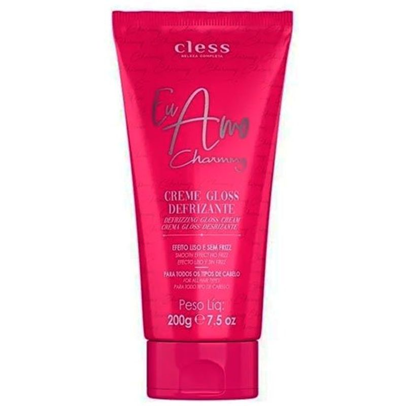 creme gloss defrizante eu amo charming 200g cless
