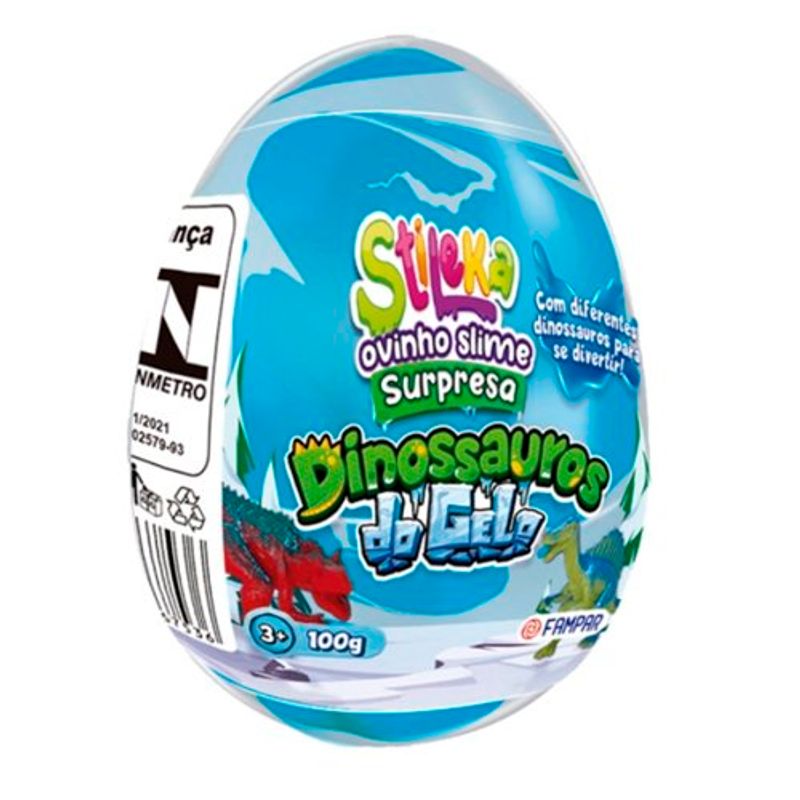 ovo de páscoa surpresa stileka fampar dinos do gelo