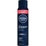 desodorante antitranspirante aerossol deep maxxtech 200ml nivea men
