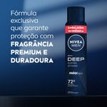 desodorante antitranspirante aerossol deep maxxtech 200ml nivea men