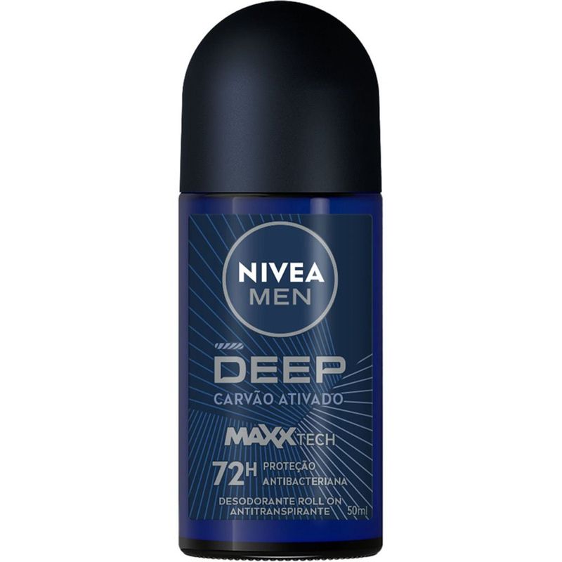 desodorante antitranspirante roll-on deep maxxtech 50ml nivea men