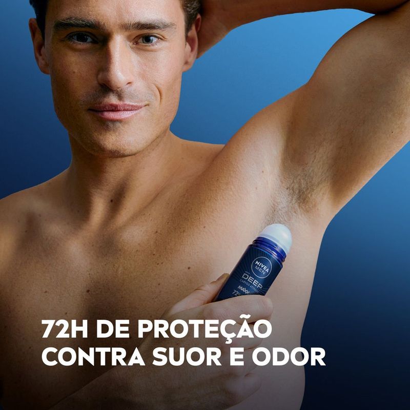 desodorante antitranspirante roll-on deep maxxtech 50ml nivea men