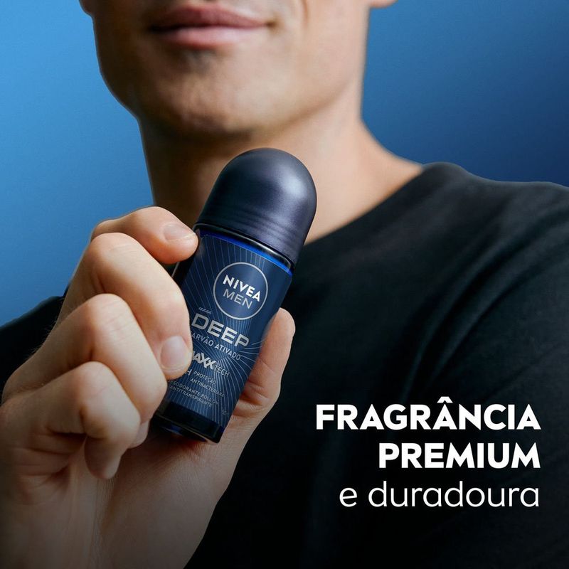 desodorante antitranspirante roll-on deep maxxtech 50ml nivea men