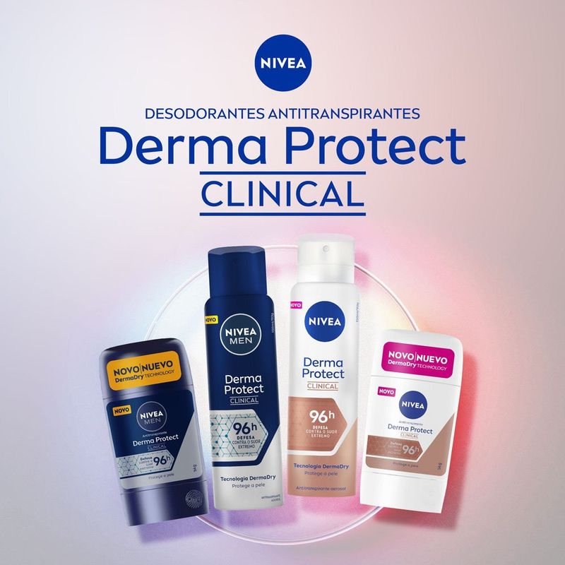 desodorante stick nivea derma protect clinical 54g