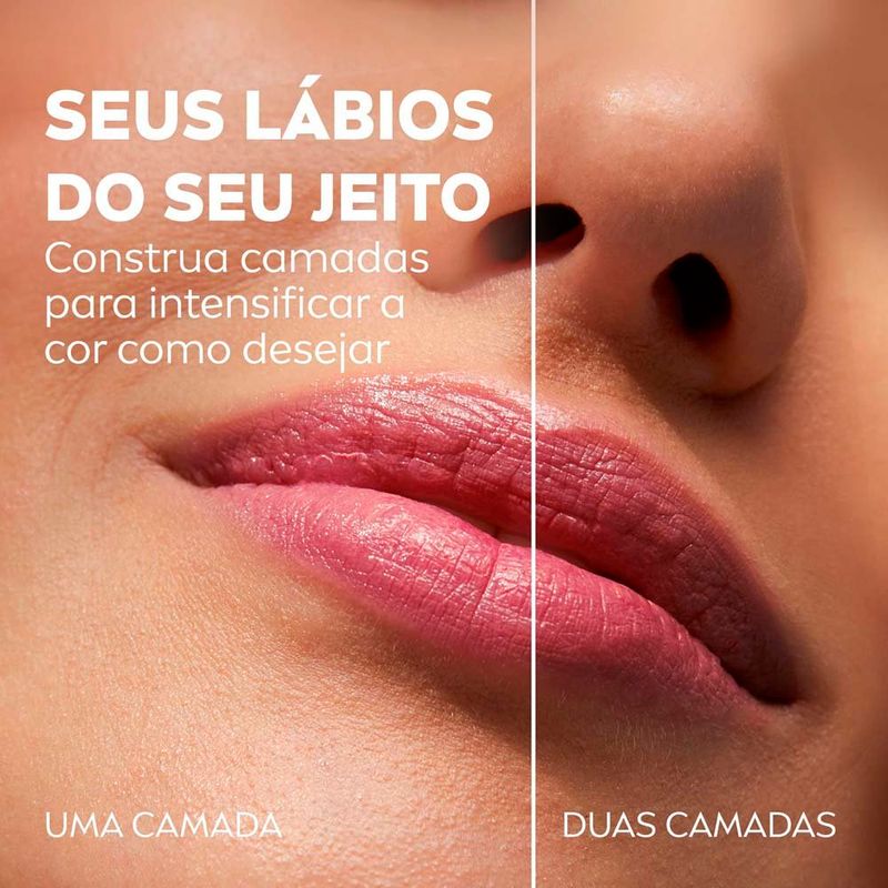 hidratante labial nivea hidra color rosé fps30 4,8g