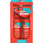 kit shampoo 300ml e condicionador 300ml novex doctor rícino