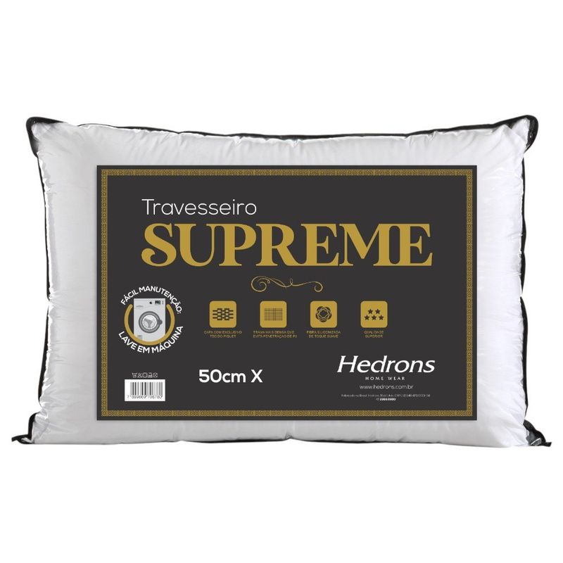 travesseiro hedrons supreme 50x70cm branco (mp)