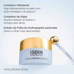 gel creme para olhos isdin hyaluronic eyes 15g