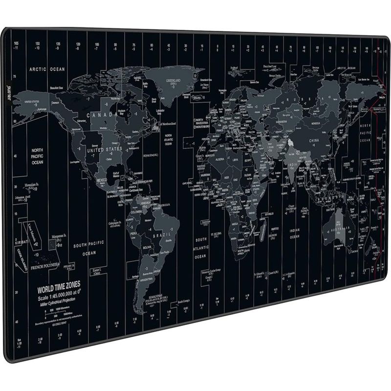 mousepad mapa mundi jialong grande preto a-mbi