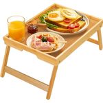 bandeja de refeições dobrável pipishell de bambu amarelo a-mbi