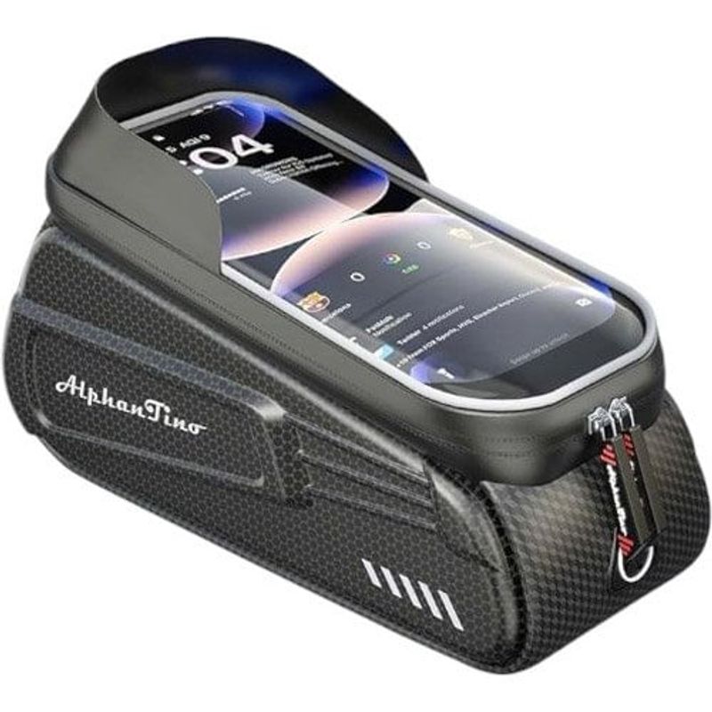 bolsa para bicicleta alphantino vermelho/preto a-mbi
