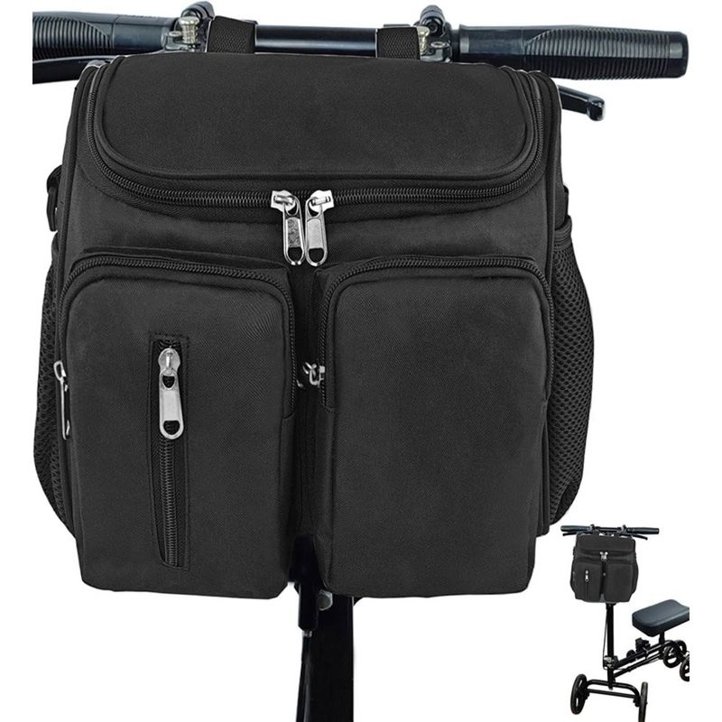 bolsa de guidão para bicicleta mkuero preto a-mbi