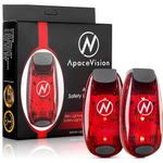 kit leds de segurança para bicicleta 2 unidades apace vision vermelho a-mbi