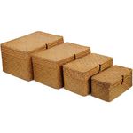 conjunto de cestos 4 unidades yangqihome natural a-mbi
