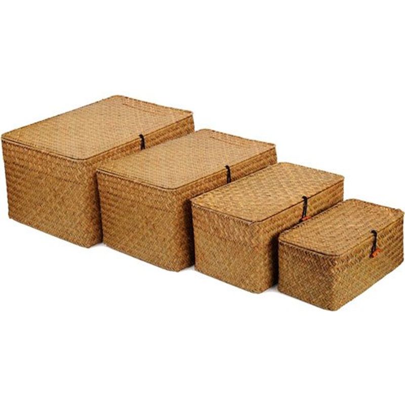 conjunto de cestos 4 unidades yangqihome natural a-mbi