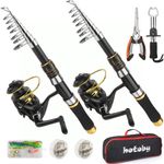 conjunto vara hotoby 2 pecas de pesca 6,88p preto a-mbi
