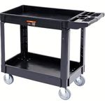 carrinho de servico com rodinhas multiuso vevor 550lbs preto a-mbi