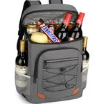mochila termica 32 litros isolada prova d'agua amnow cinza a-bi