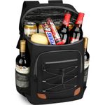 mochila termica 32 litros isolada prova d'agua amnow preto a-bi
