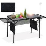 mesa para churrasco com painel solar de 45w bolsa ajustavel workoot preto a-mbi