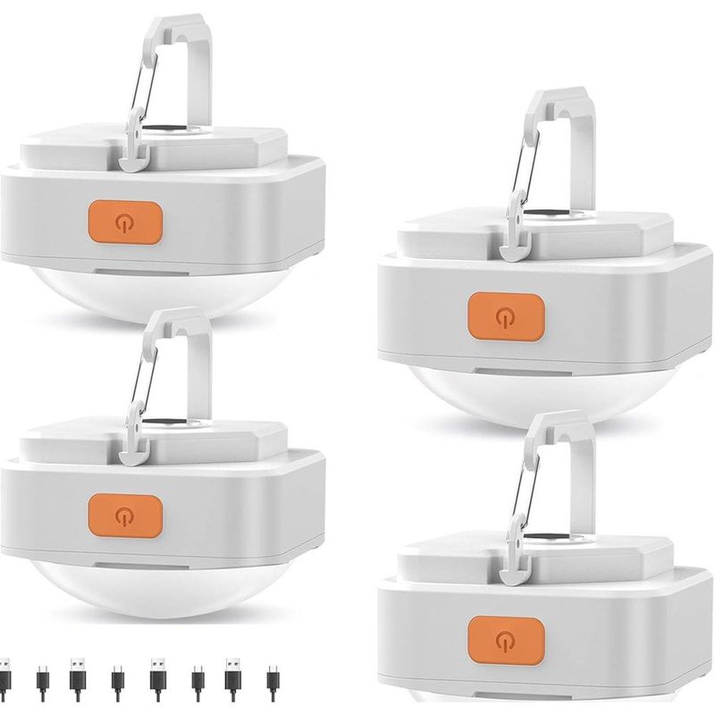 luminaria para acampamento com 4 pecas de barraca portatil fly2sky branco a-mbi