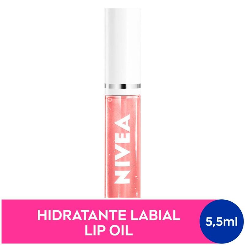 lip oil brilho nutritivo rosé 5,5ml nivea
