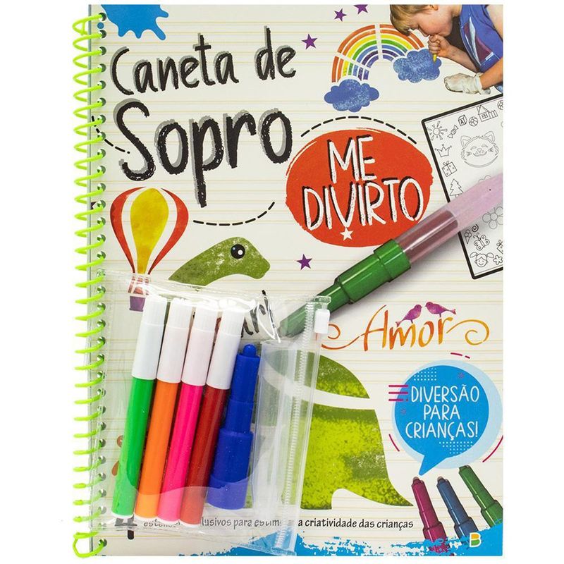 livro caneta de sopro: me divirto (mp) - brasileitura