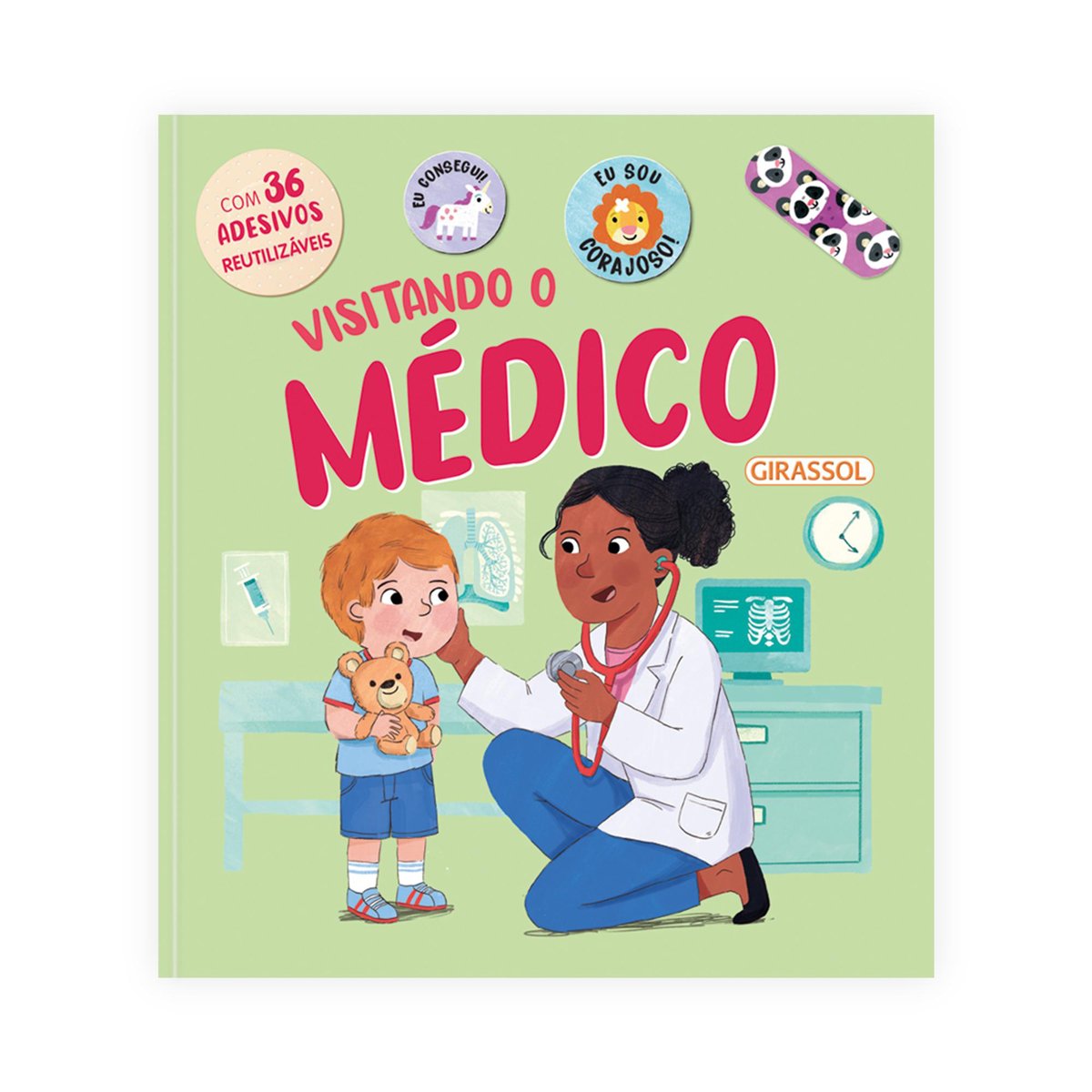 LIVRO VISITANDO O MÉDICO - COM ADESIVOS FOFOS E REUTILIZÁVEIS! (MP ...