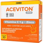 aceviton zinco 30 comprimidos efervescentes laranja