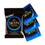 preservativo extra lubrificado blowtex skyn 3 unidades sachê