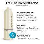 preservativo extra lubrificado blowtex skyn 3 unidades sachê