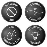 preservativo extra lubrificado blowtex skyn 3 unidades sachê