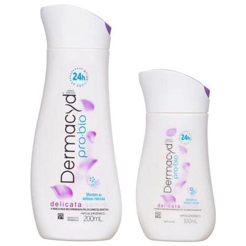 kit sabonete íntimo dermacyd delicata 200ml + 100ml
