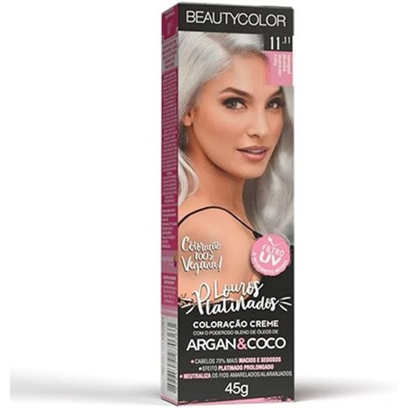 coloração beauty ind 11.11 louro claríssimo especial platinado