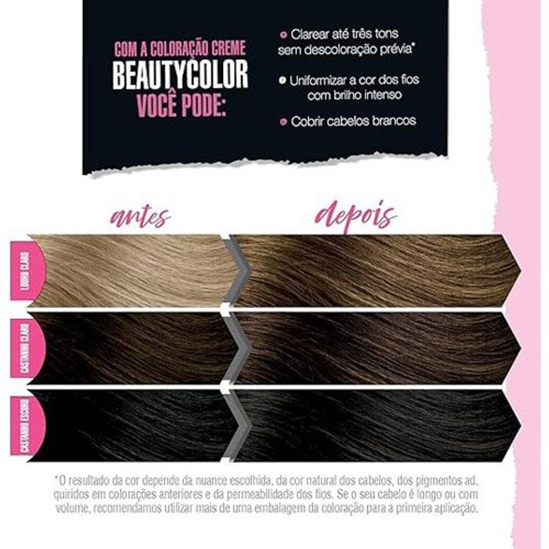 coloração beauty ind 7.7 chocolate dourado