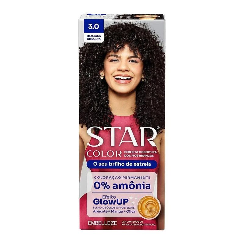coloração starcolor castanho absoluto 3.0 sem amônia
