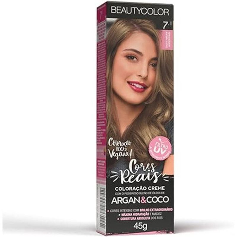 coloração beauty ind 7.1 louro natural acinzentado