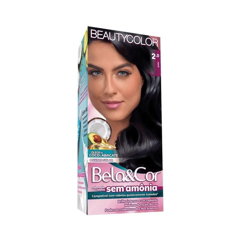 coloração belaecor 2.0 preto sem amônia