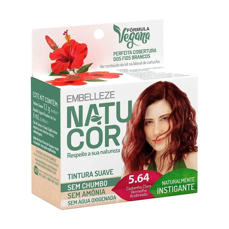 coloração natucor 5.64 castanho claro