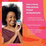 gel creme hidratante facial negra rosa antipoluição 100g
