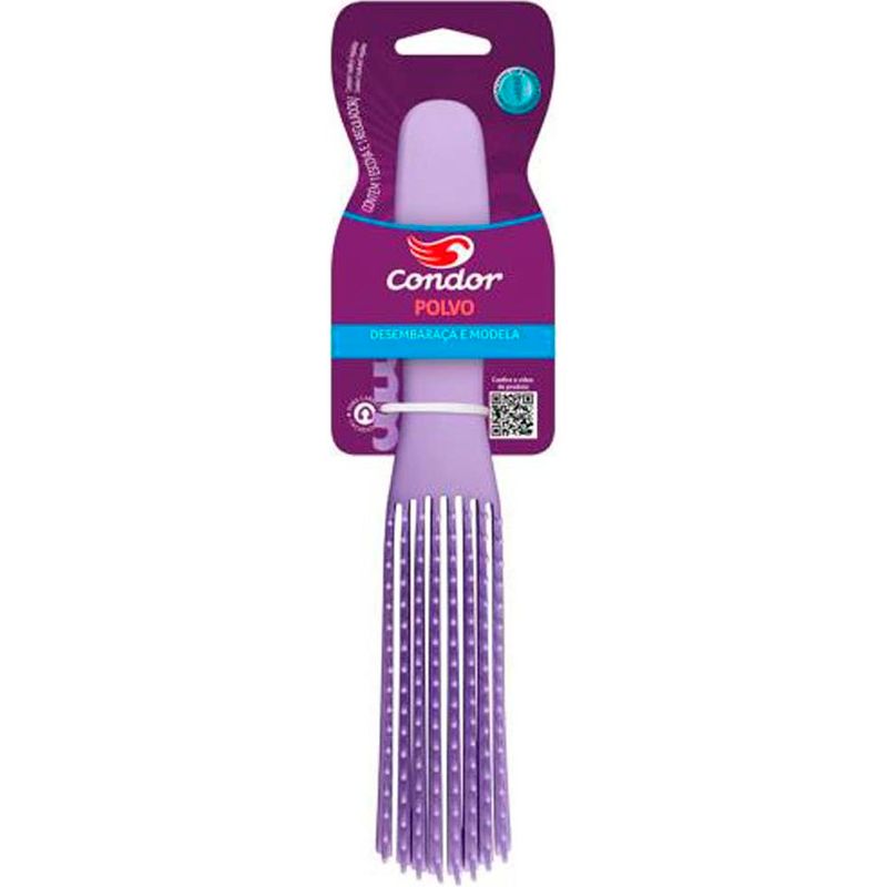 escova polvo condor desembaraça e modela 1 unidade cores sortidas